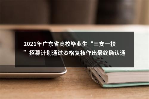 2021年广东省高校毕业生“三支一扶”招募计划通过资格复核作出最终确认通知 图片