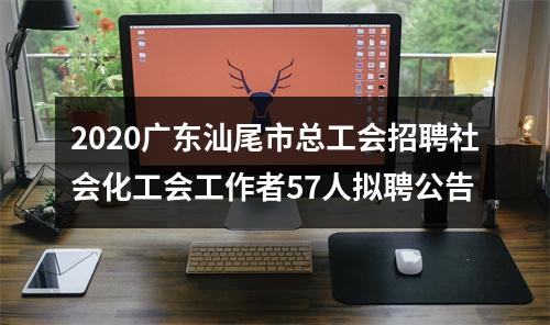 2020广东汕尾市总工会招聘社会化工会工作者57人拟聘公告 图片