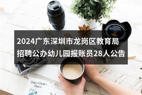 2024广东深圳市龙岗区教育局招聘公办幼儿园报账员28人公告 图片