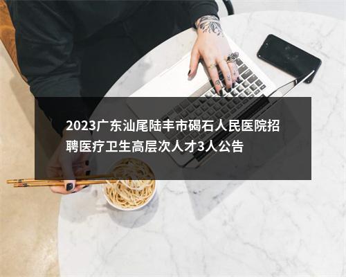 2023广东汕尾陆丰市碣石人民医院招聘医疗卫生高层次人才3人公告 图片
